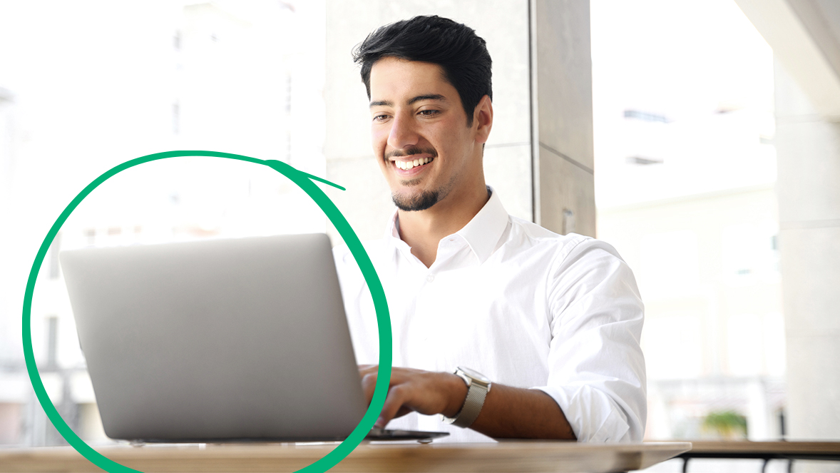 man smiling